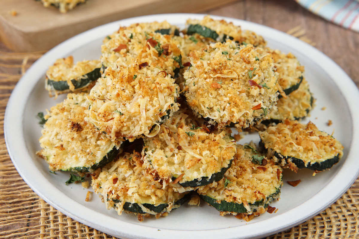 Oven baked zucchini chips