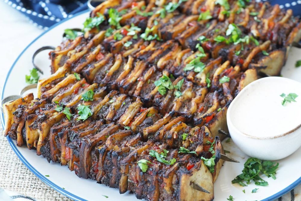 tortilla beef kabobs