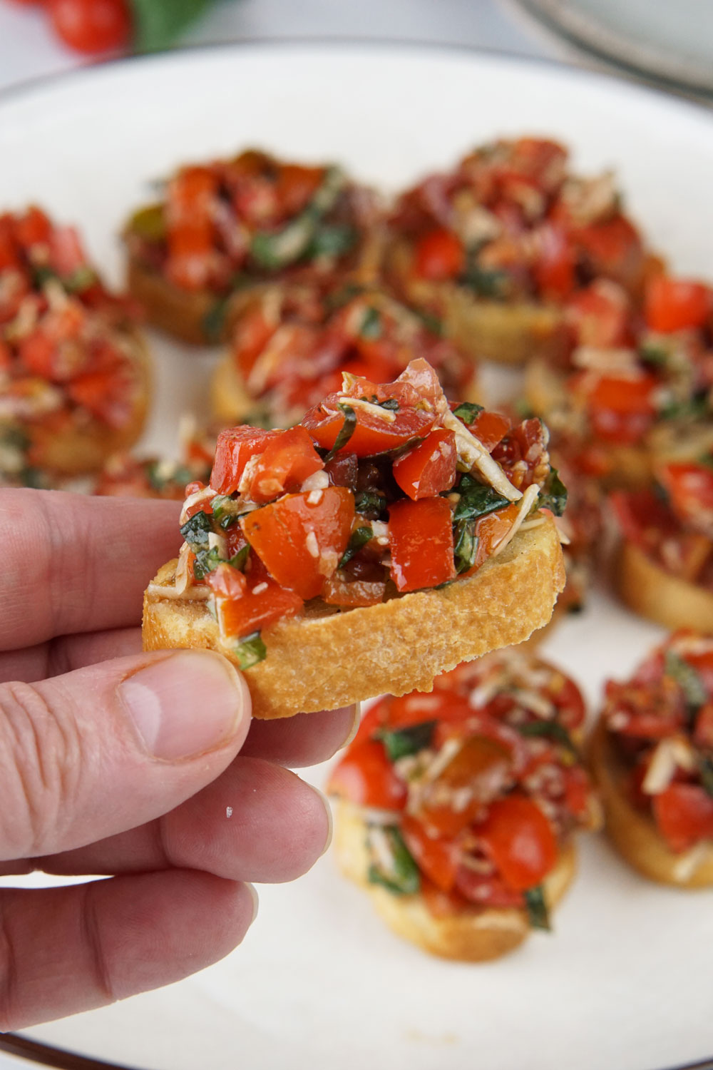 garlic bread bruschetta
