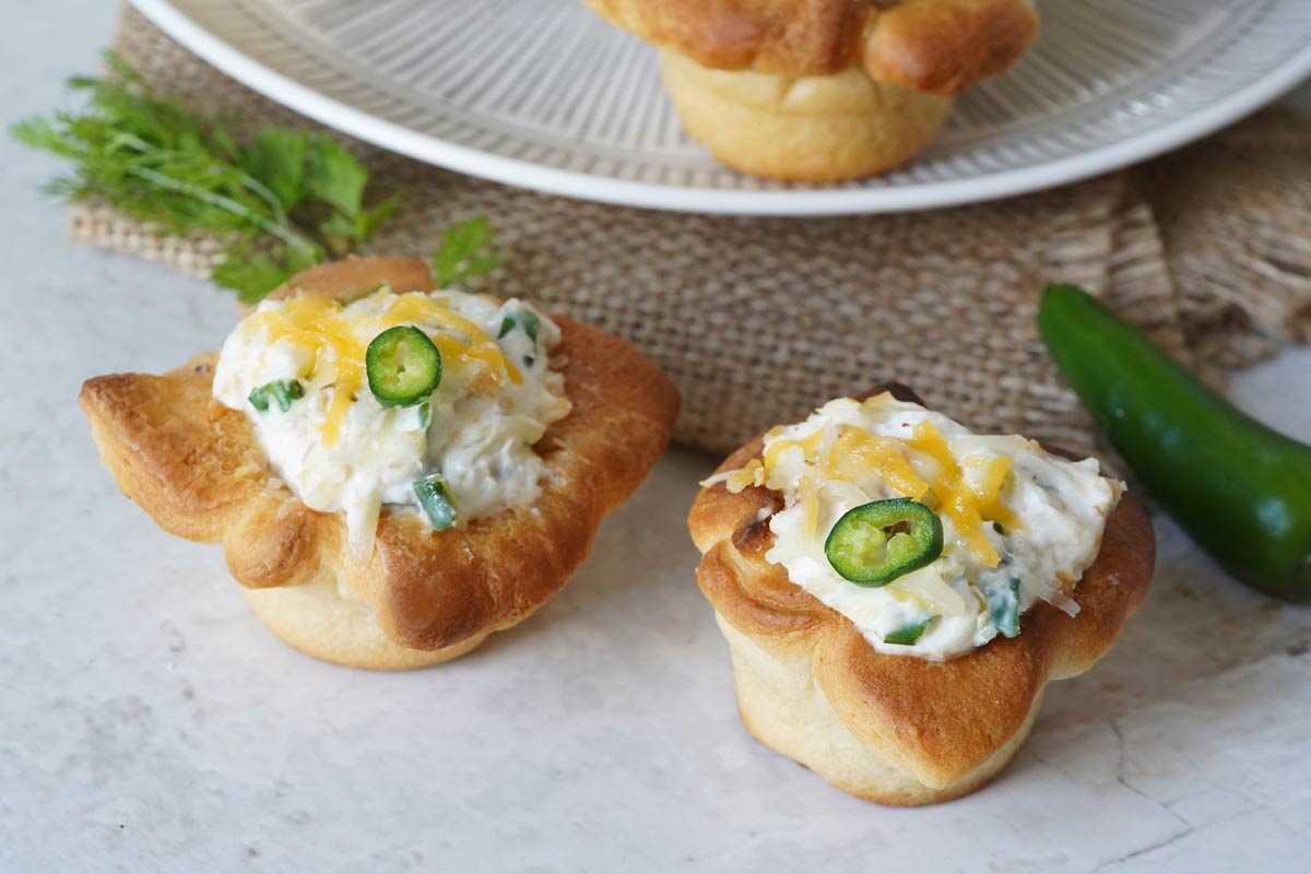 Jalapeno popper crescent bites