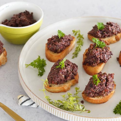Olive Tapenade Crostini