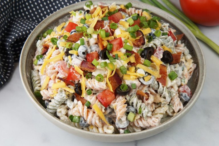 Bacon ranch pasta salad