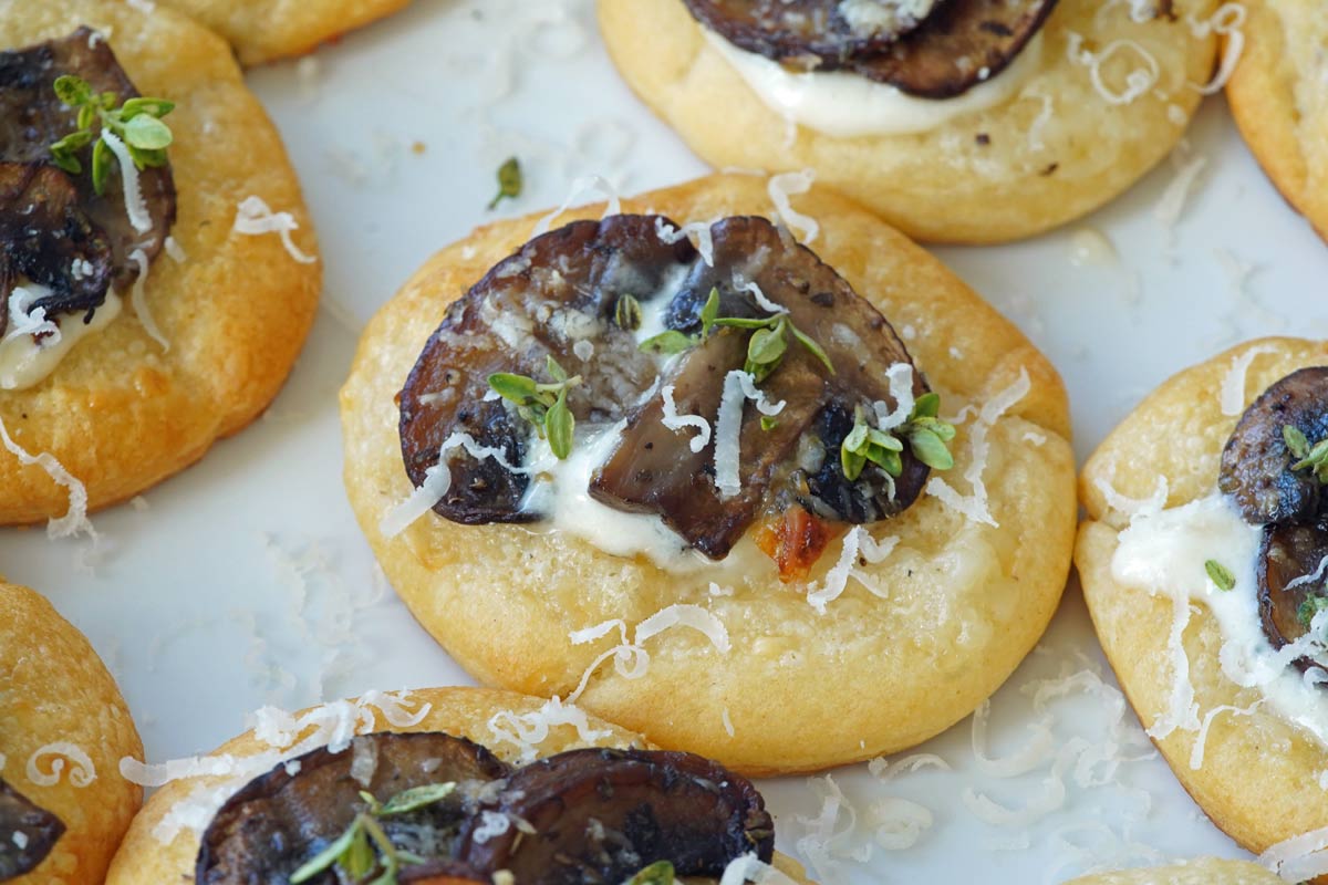 Mushroom cheese bites