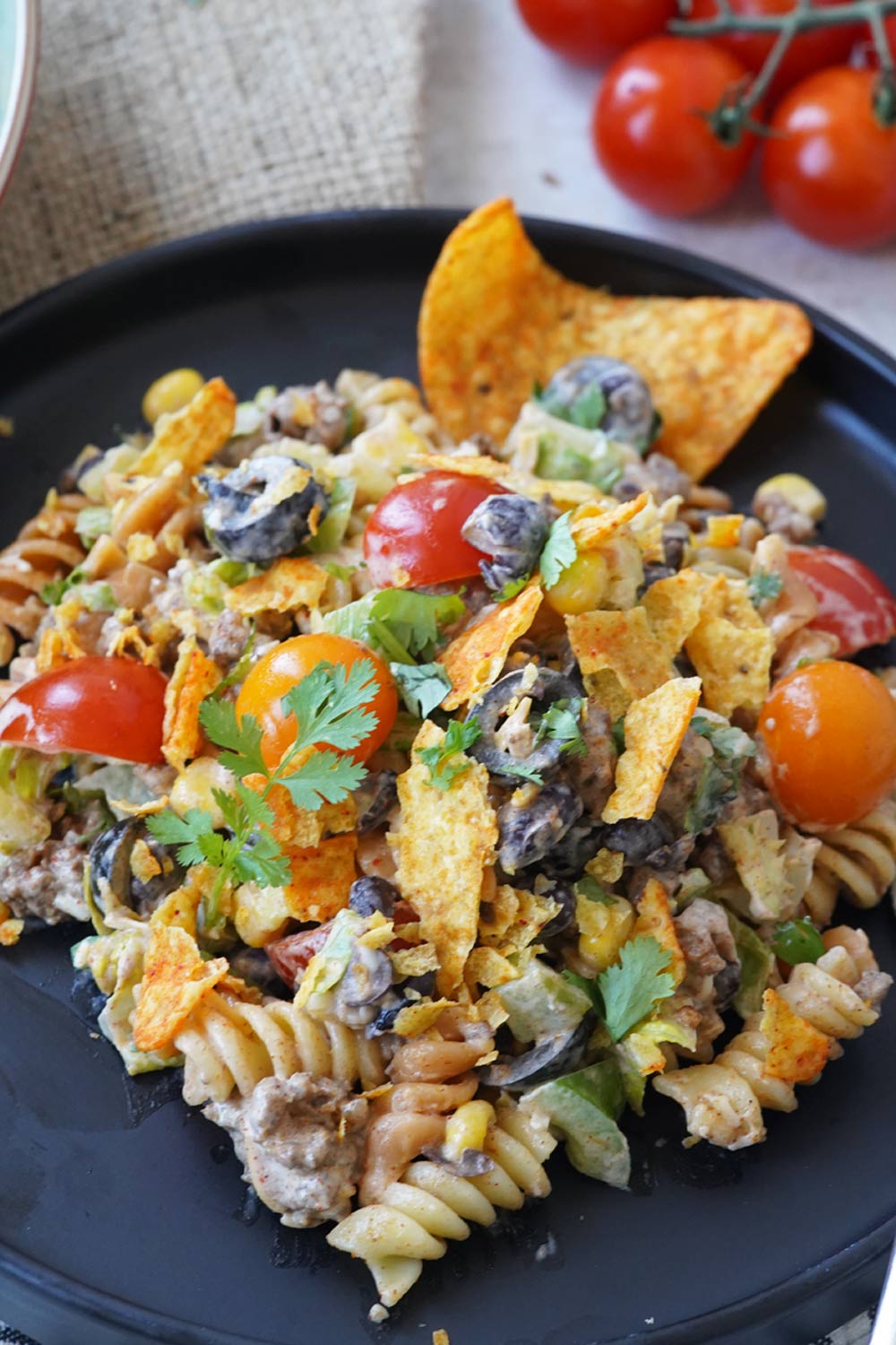 Taco pasta salad