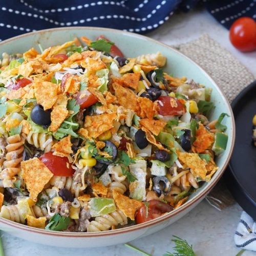Taco pasta salad