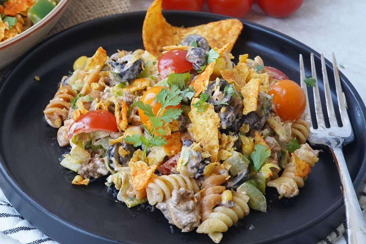Taco pasta salad