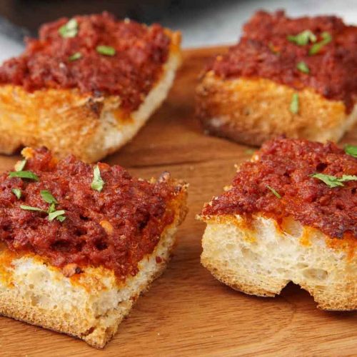 Chorizo toast