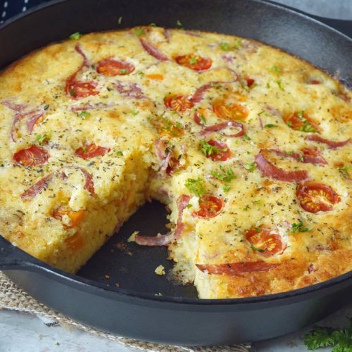 Italian cornbread skillet