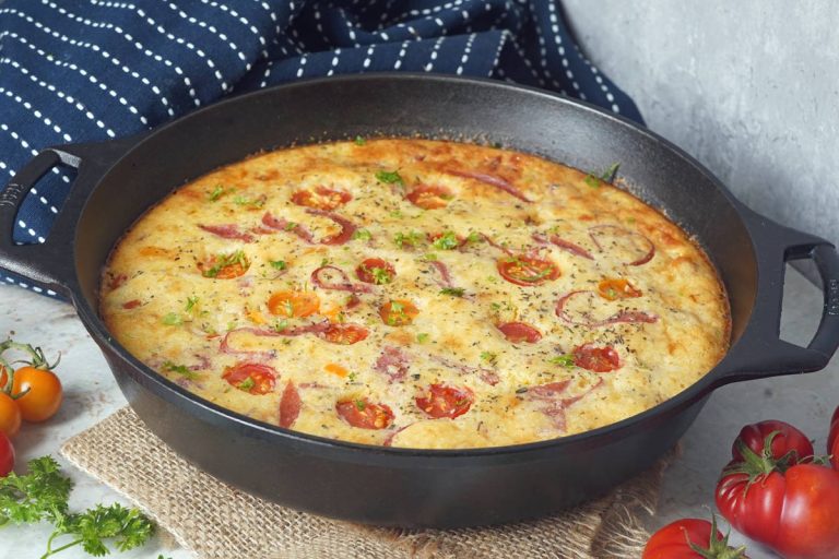 Italian cornbread skillet