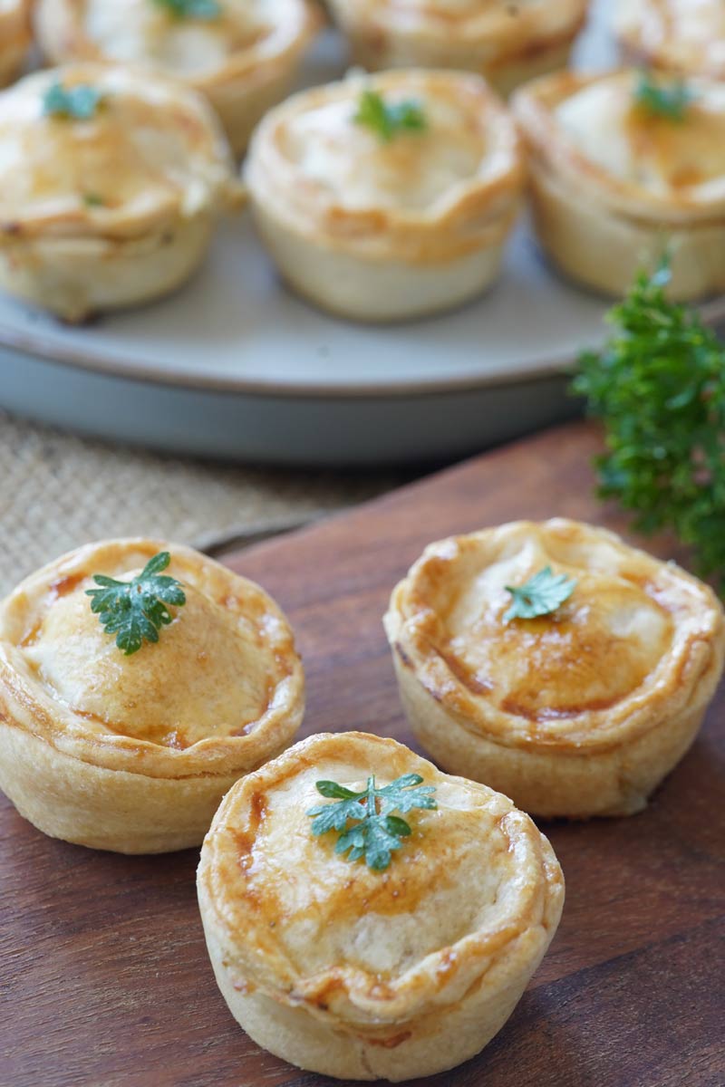 Mini chicken pot pies