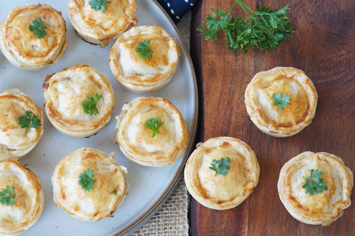 Mini chicken pot pies