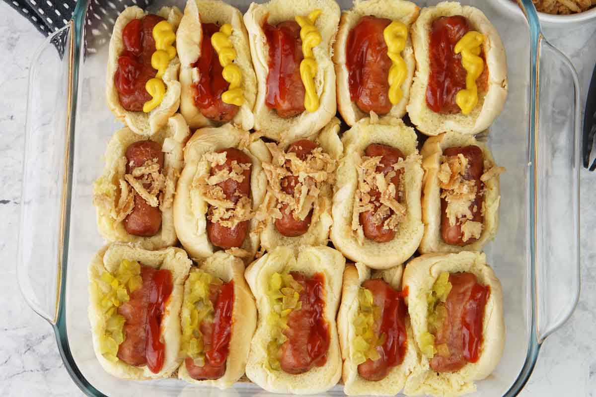 Mini hot dogs