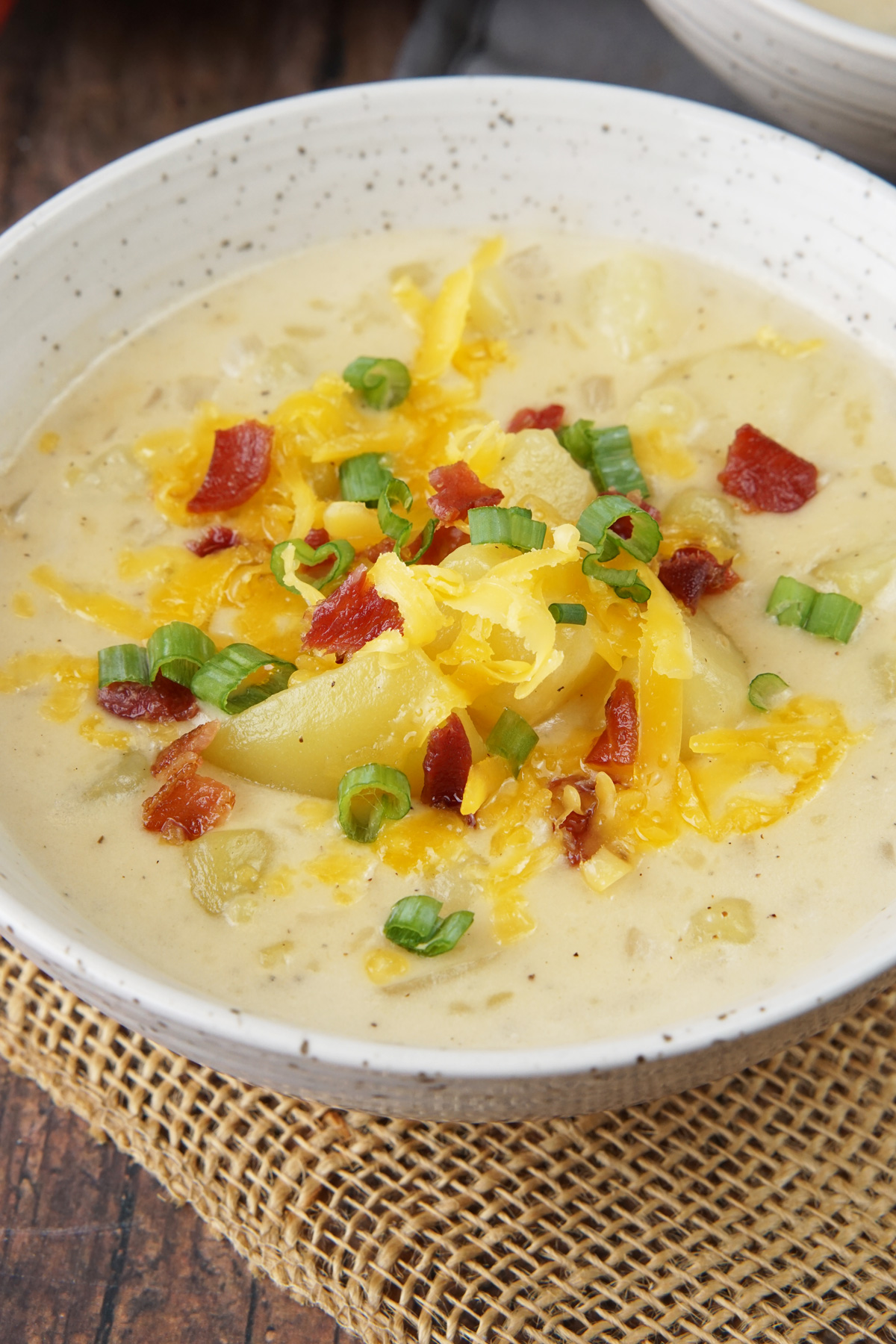 Loaded baked potato soup