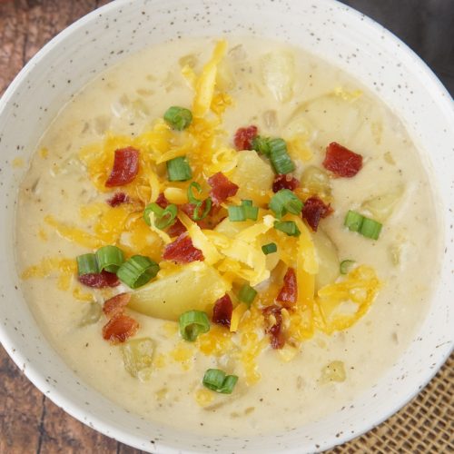 Loaded baked potato soup