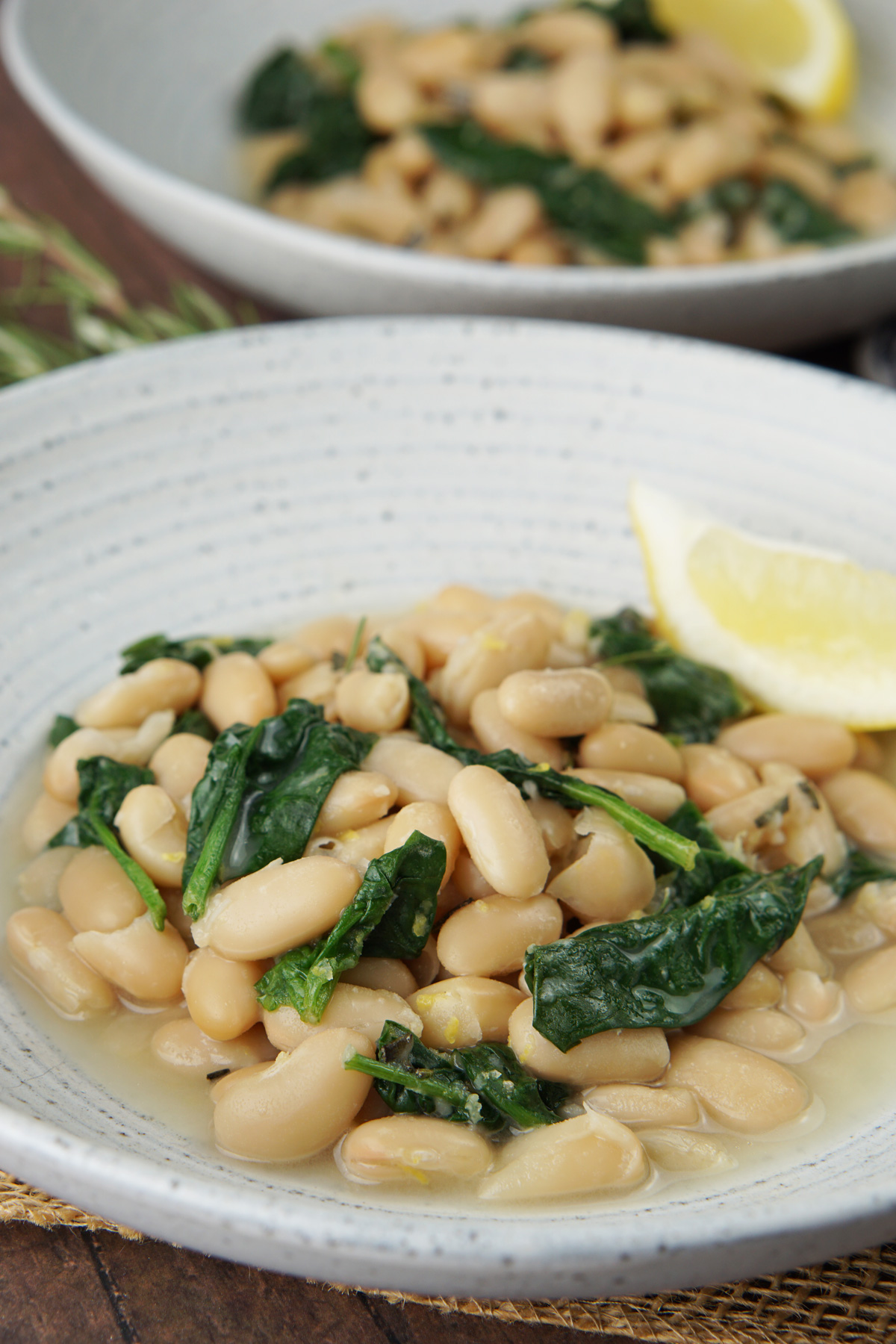 Creamy white beans