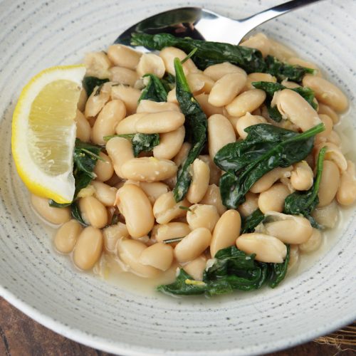 Creamy white beans