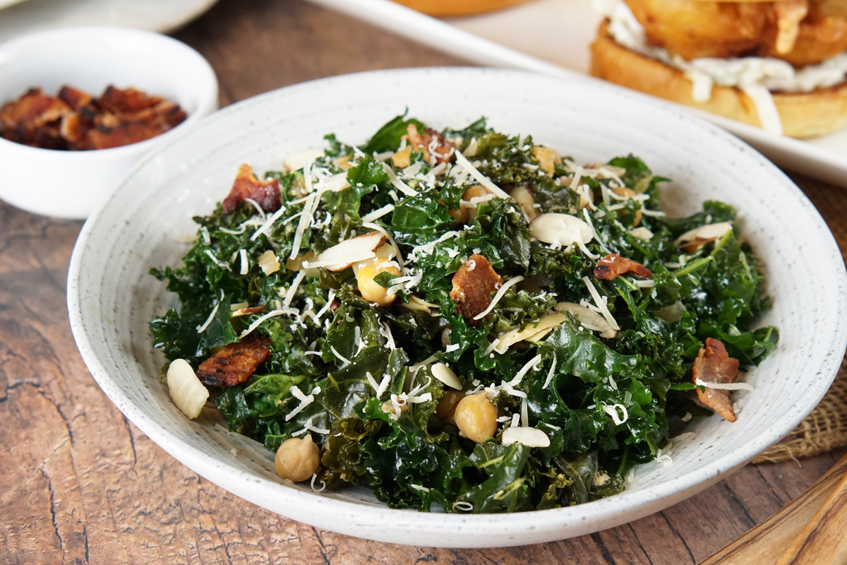 bacon kale salad