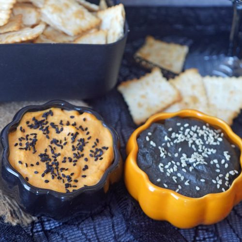 Halloween hummus