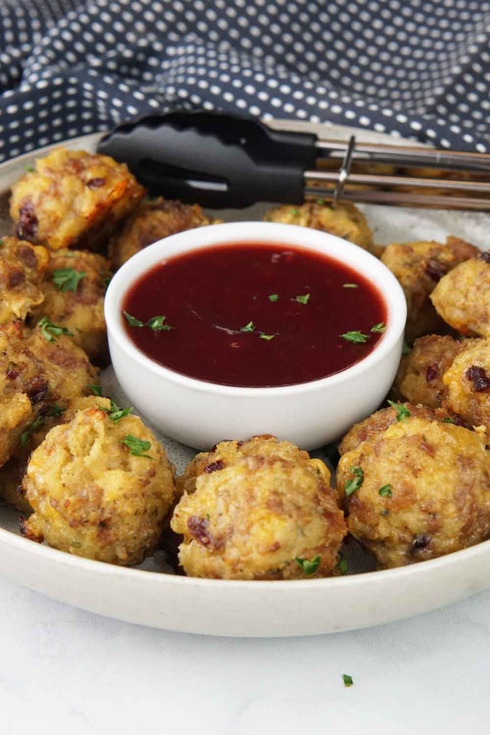 Sausage and stuffing meatballs