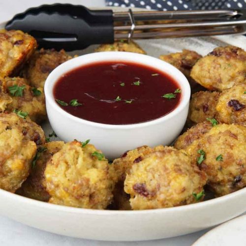 Sausage and stuffing meatballs