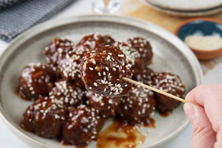 Sweet and sour meatballs