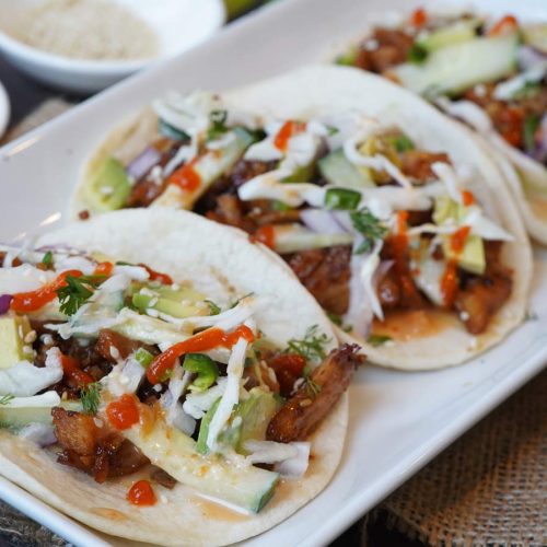 teriyaki chicken tacos